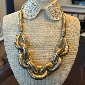 Silver Unique Statement Necklace